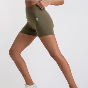 Gymshark Dreamy High Waisted Shorts - NWT Khaki, L